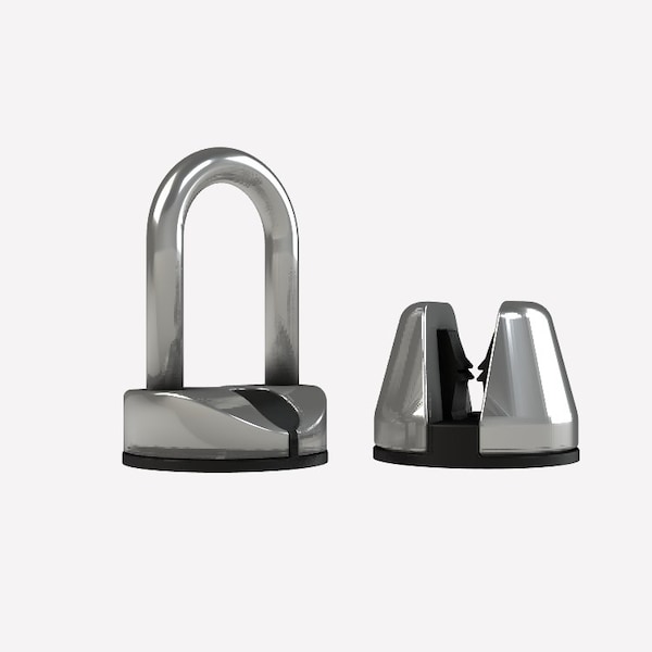 Adj Door Holder 4.5In Grabber, Chr